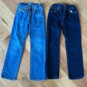 Lot of two pairs Old Navy size 7 SLIM built-in flex adjustable waist jeans